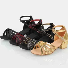 Много стильных детских латинских/современных/тренировочных танцевальных туфель, Детские бальные туфли для сальсы для девочек