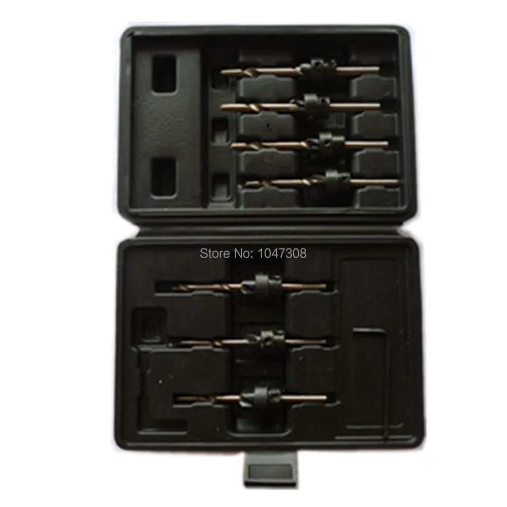 7pcs Carpentry Countersink Drill Bit Set 5-12# Woodworking Tools