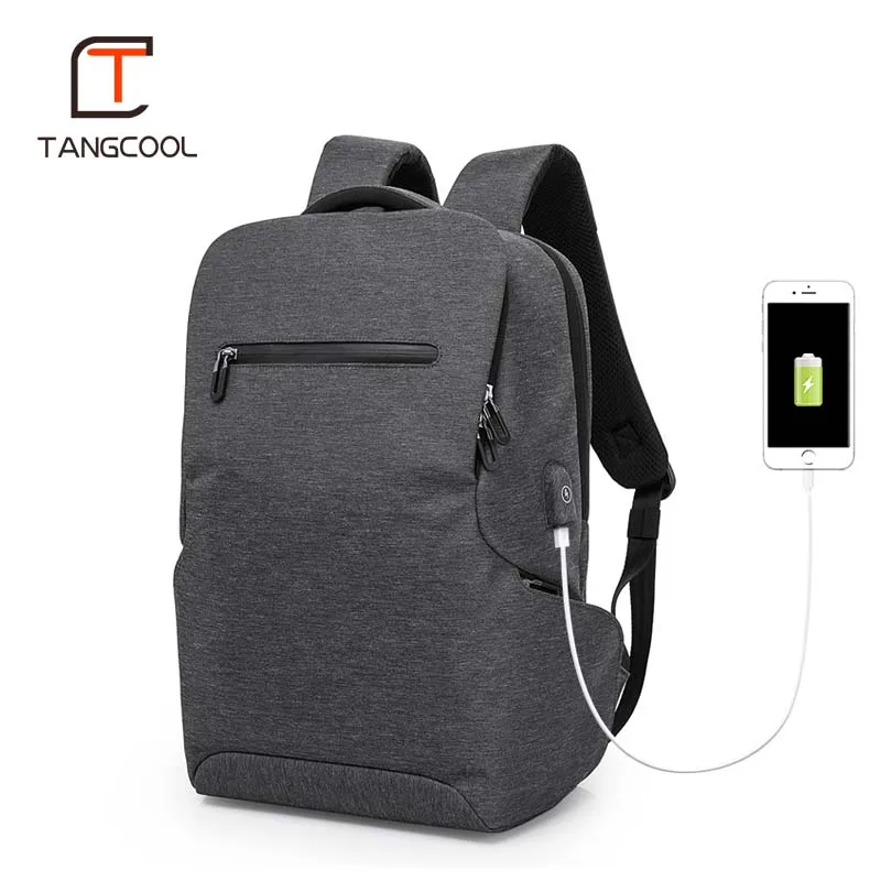 Tangcool многофункциональные мужские рюкзаки для ноутбука с usb-зарядкой 15 дюймов