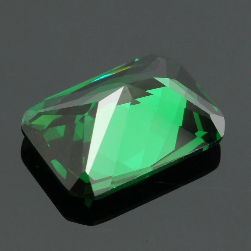 KiWarm Новый ослепительный искусственный зеленый сапфир 9 08ct ненагреваемый изумруд