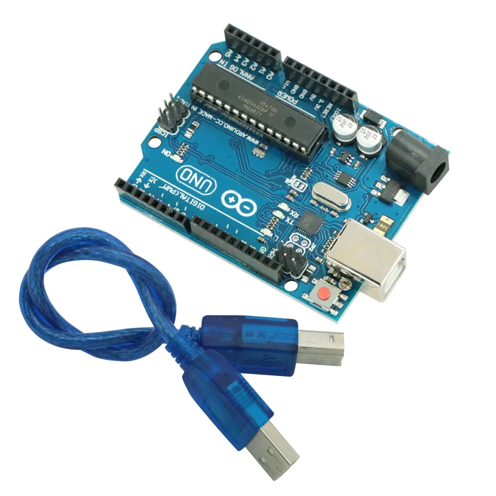 

UNO R3 for arduino MEGA328P ATMEGA16U2 1PCS UNO R3 Development board + 1PCS cables