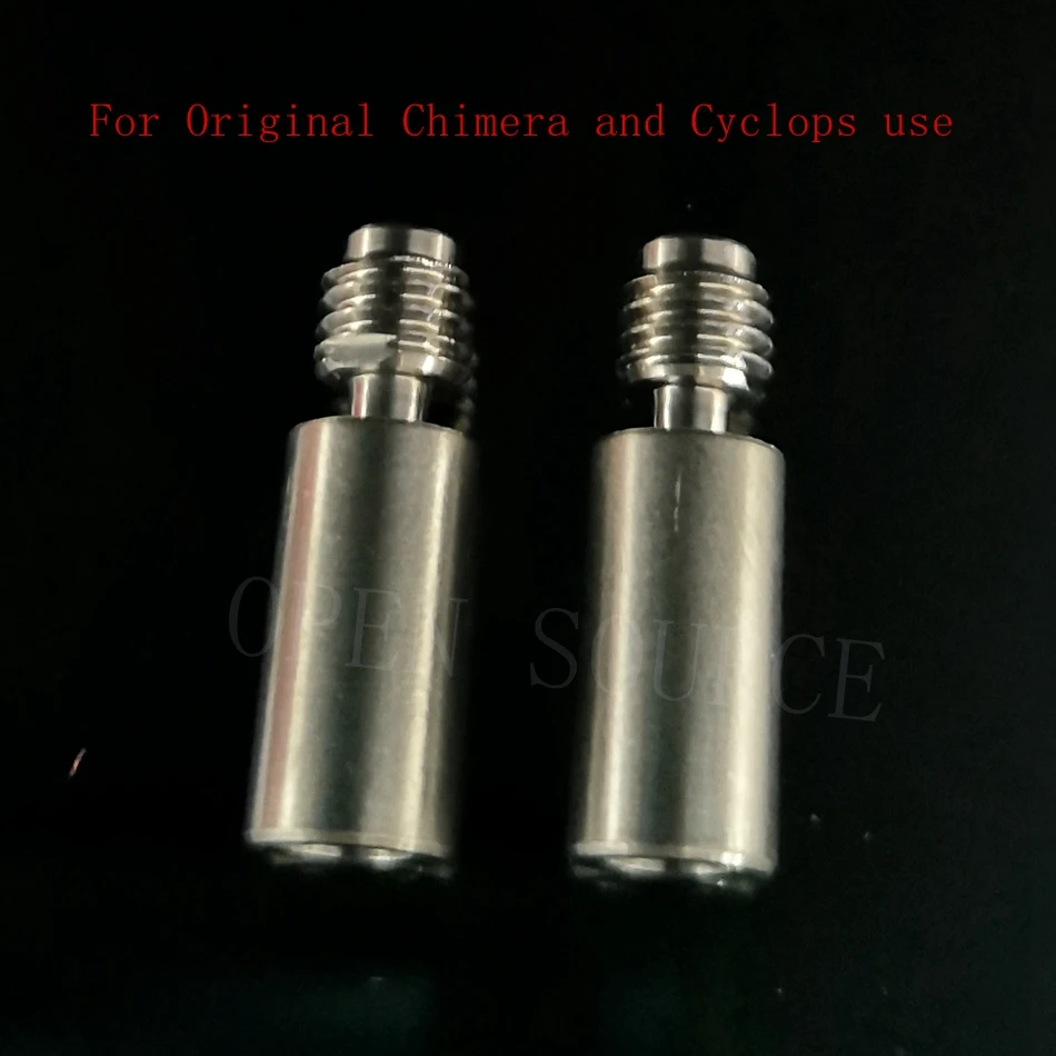 Quebrar a Garganta Quimera + Ciclopes Pces Super Suave Titânio Calor Barril Térmico f – Original v6 Quimera Hotend Impressora 3d 2