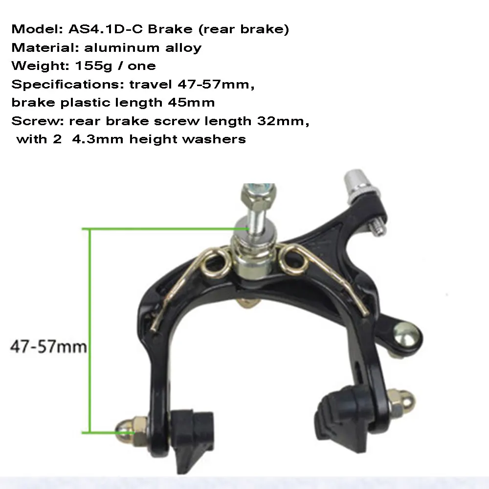 Details about   1 Set Professional Dual  Bike Side Pull C Caliper Brake Front Rear 47-57mm