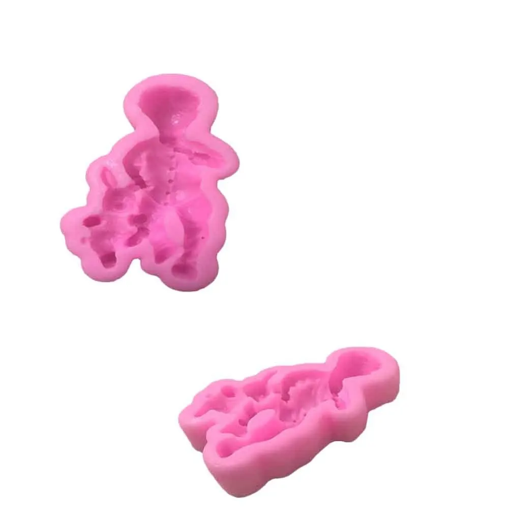

3D Boy Girl Doll Bear Silicone Cake Mold Baby Party Fondant Cake Decorating Tools Cupcake Chocolate Baking Moulds