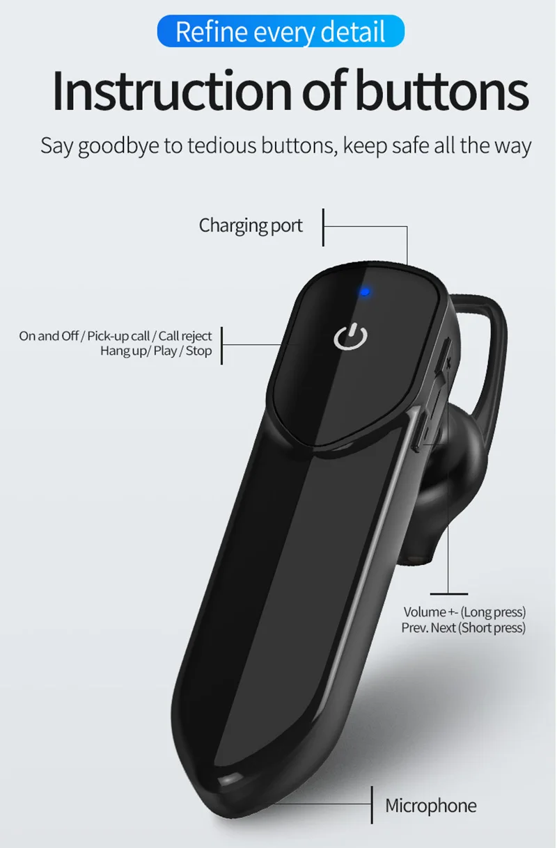 Спортивные Bluetooth наушники kebidu, беспроводная гарнитура, мини наушники, Bluetooth наушники с микрофоном для телефонов iphone, xiaomi