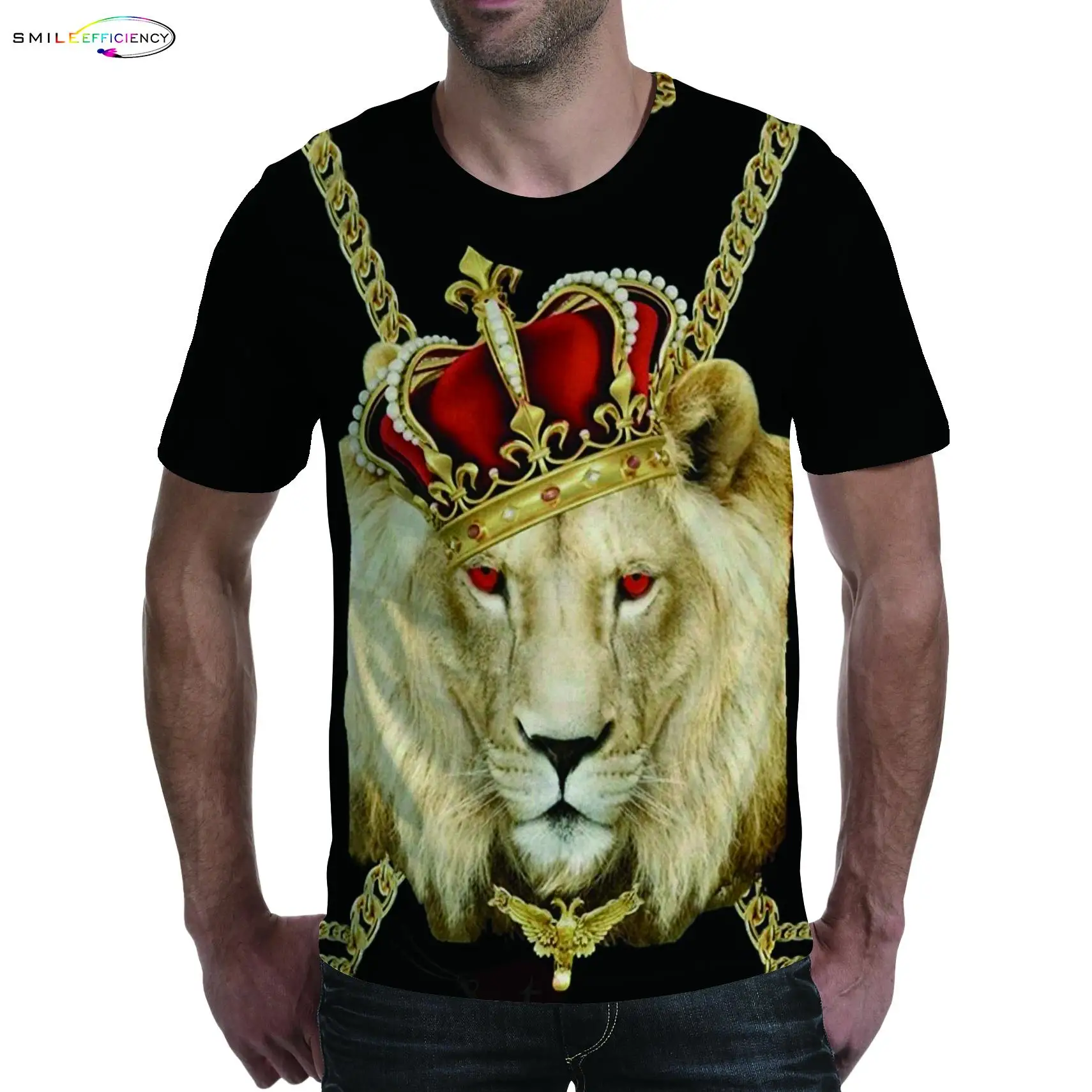 2019 Brand T-shirt Men Animal Lion 3d Funny T Shirts Mens Clothing Casual tshirt  Custom 3D Shirt
