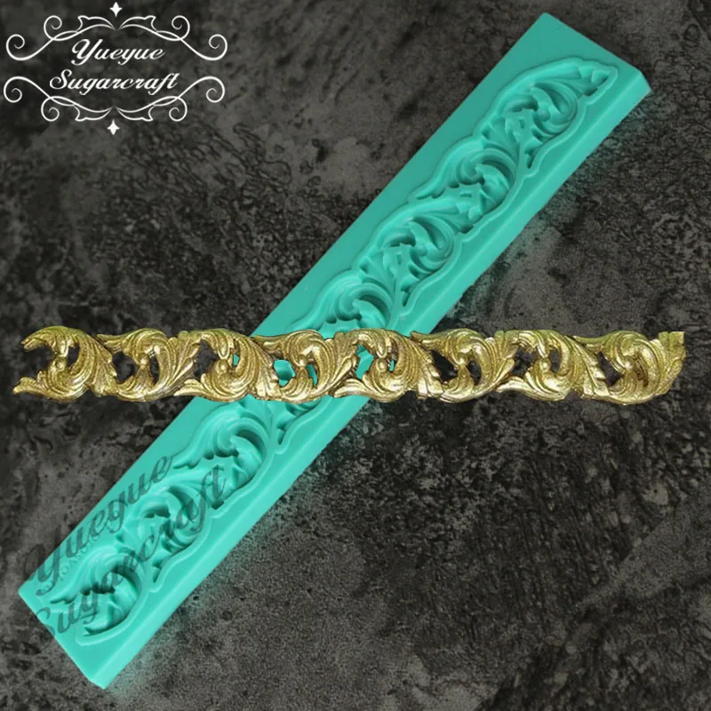 

Yueyue Sugarcraft Border silicone mold fondant mold cake decorating tools chocolate gumpaste mold