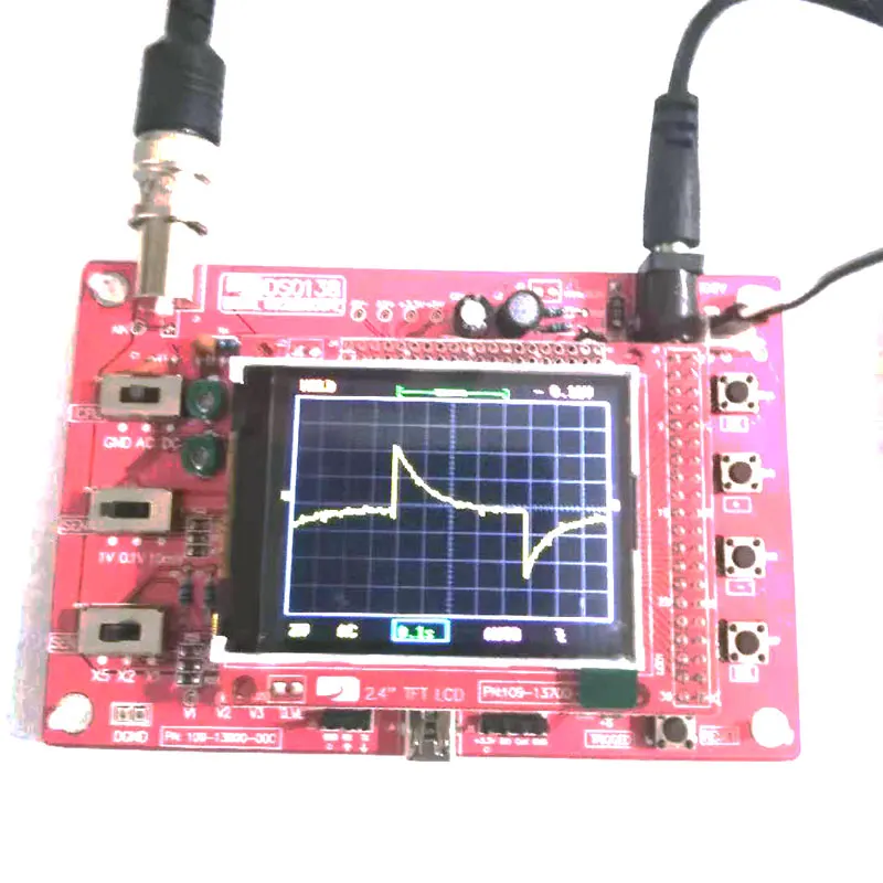 Fully Assembled DSO138 Open Source 2.4&quot TFT Digital Oscilloscope (1Msps) with FREE Probe Oscilloscoop Osciloscopio DIY | Инструменты