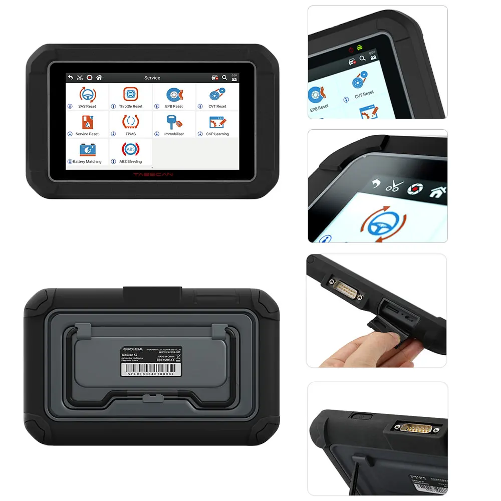 EUCLEIA TabScan S7C OBD 2 Автомобильный сканер Профессиональный автомобильный диагностический DPF EPB TPMS масляный Сервис Сброс ODB2 автомобильный диагностический инструмент