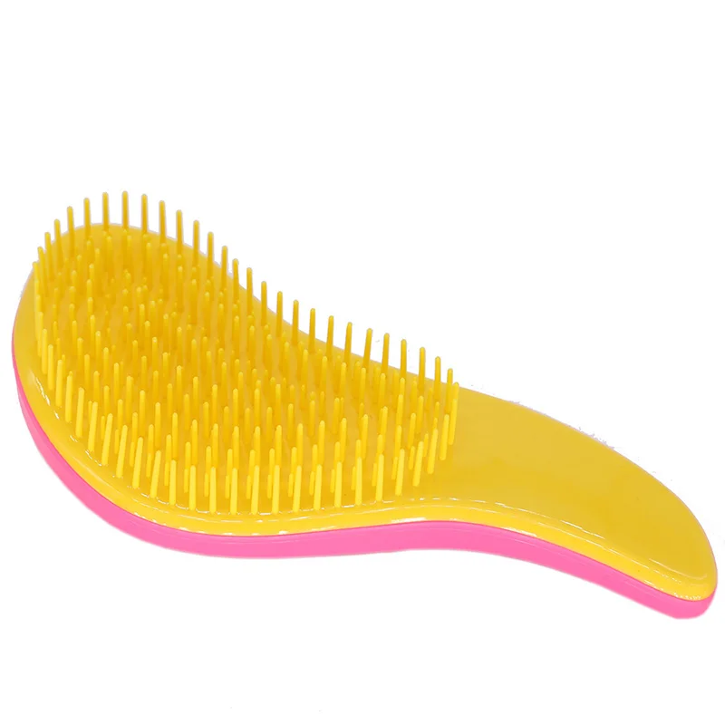 2017 Professional Hair Brushes Fashion pink plastic Hair Comb Portable