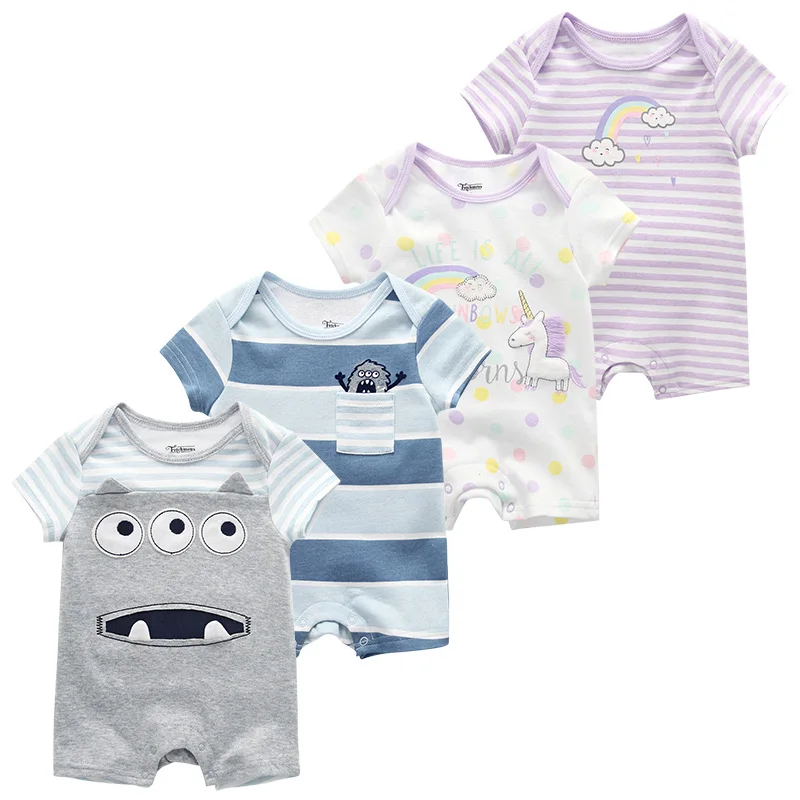 

Baby Boy Clothes Rompers Newborn Infant Baby Boy Girl Summer Roupas de bebe Short Sleeve Jumpsuits 3-9M Baby Pajamas Clothing