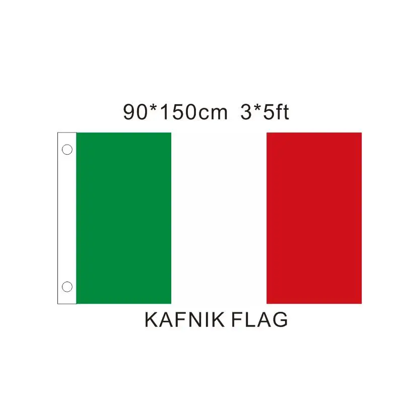 Флаг кафника 90 см x 150 3x5 футов большой государственный флаг Италии украшение дома