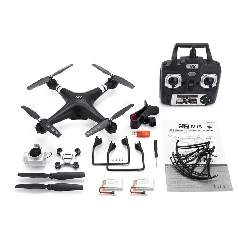 

SH5H 2.4G FPV RC Drone 720/1080p Wide Angle HD Wifi Camera Headless Mode Gravity Sense Return Key RC Quadcopter Drone Model Toy