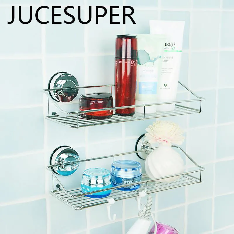 

1PCS Korea DeHUB Bathroom Shelf  Toilet Sucker Suction Wall Hanging Shelf In Sanitary Stainless Steel  Storage Clean Bathroom