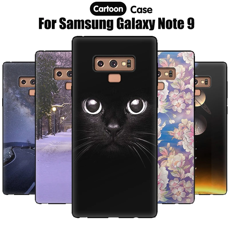 Мягкий ТПУ чехол JURCHEN для Samsung Galaxy Note 9 мультяшный чехол-накладка Note9 силиконовый