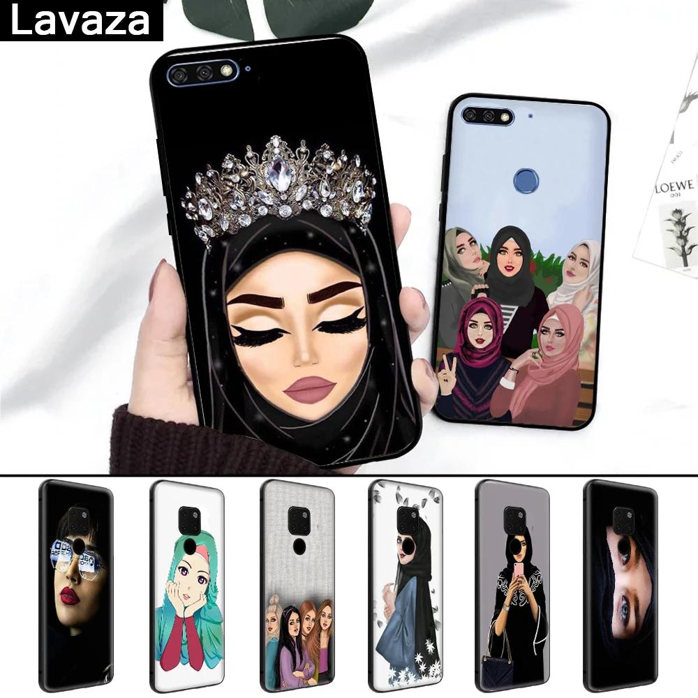 

Lavaza Beautiful Muslim Girls women Silicone Case for Huawei Mate 10 Pro 20 Lite Nova 2i 3 3i Y6 Y5 Y9 2019 Y7 2017 Prime 2018