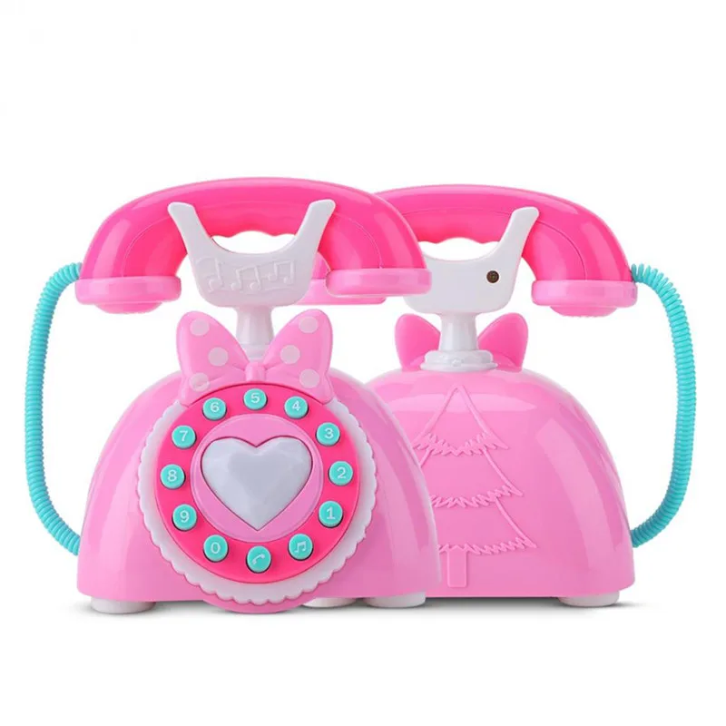 Детская имитация пластиковая игрушка телефон детский подарок Электрический музыкальный телефон ролевые игры звук обучения игровой дом игрушка