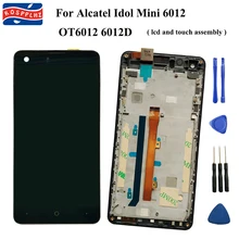 100% testado novo para alcatel um toque idol mini 6012 ot6012 6012d display lcd + touch screen digitador assembléia substituição ferramentas