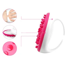 Массажная перчатка, Мягкая ручная щетка для ванны, для душа, антицеллюлитная, для всего тела, для похудения и расслабления, скраб, массажер для ванны, спа