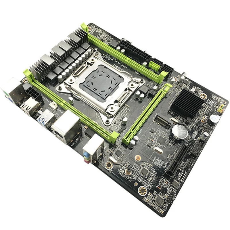 Материнская плата X79 M2 LGA2011 ATX USB3.0 SATA 6 PCI E NVME M.2 SSD поддержка памяти REG ECC и процессора