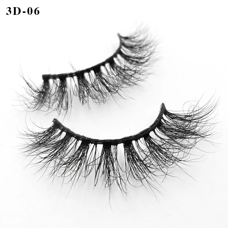 IflovedekdCreate свой собственный бренд 3d норки eyelashe натуральные длинные накладные ресницы, фирменная торговая марка по индивидуальному заказу упаковочная коробка - Цвет: 3D-06