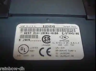 

DHL/EMS 2 PCS 6ES7 214-1BC01-0XB0 6ES7214-1BC01-0XB0 One USED for Original free shipping -D1