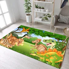 Детские коврики и ковры с рисунком динозавра из мультфильма для дома, гостиной, аниме, большая подушка для спальни, туалета, кухни, пола, двери, коврики для ванной