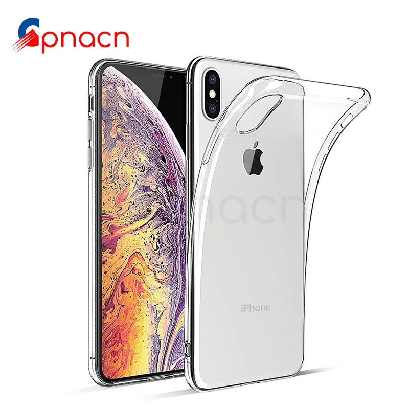 

GPNACN Transparent Soft TPU Case For iPhone X 10 XR XS Max Clear Thin Cases For iPhone 8 7 6 6S Plus 5 5S SE Silicone Cover case