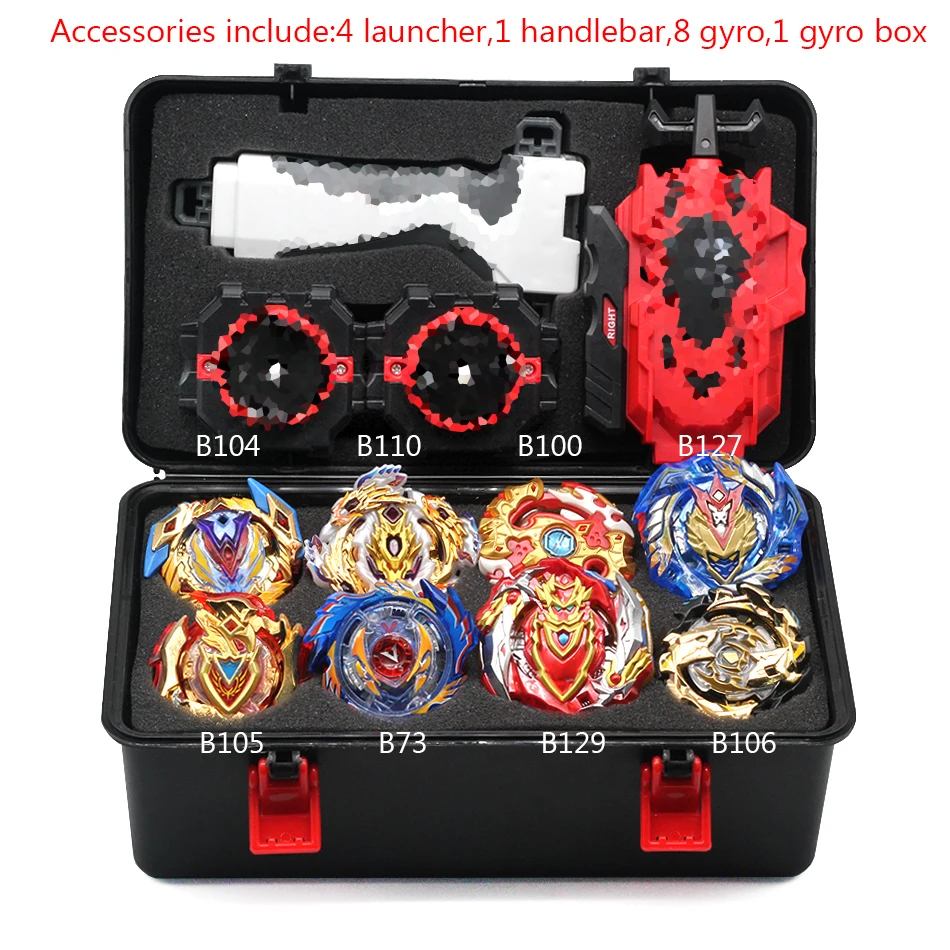 Золото B104 Bayblades металлический сплав Beyblades набор коробка для хранения топ Beyblade Burst Bey Blade средство для запуска Beyblade игрушки для детей подарок