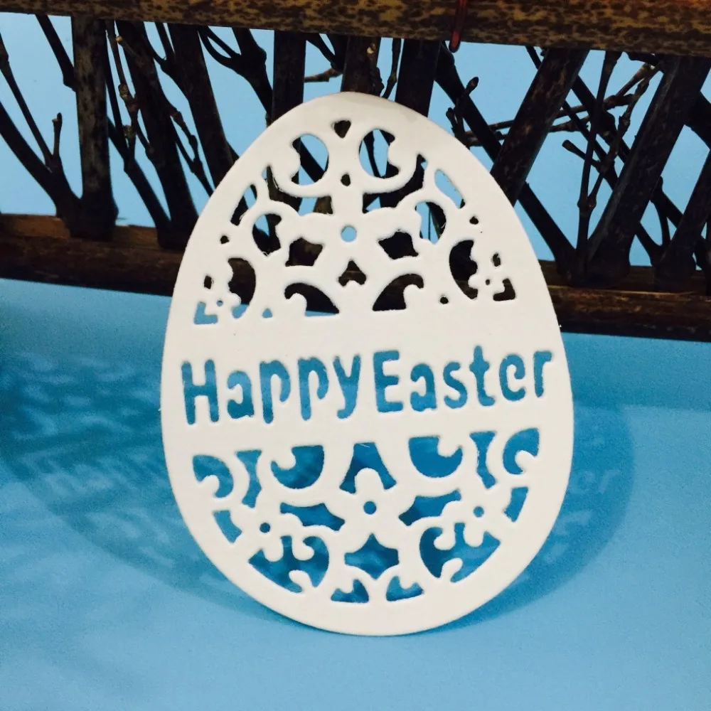 

Happy Easter Day Metal Cutting Dies for Scrapbooking DIY Album Embossing Folder Paper Card Maker Template Decor Stencils Crafts