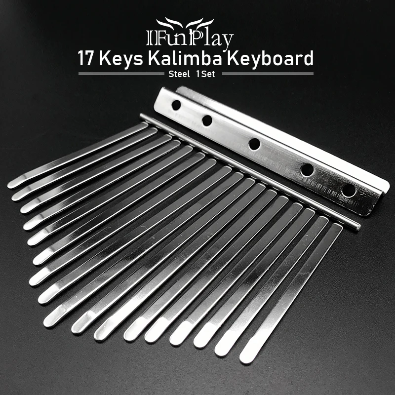 17 клавиш Kalimba клавиатура высокого качества марганцевая сталь Kalimba ключ хром музыкальный инструмент