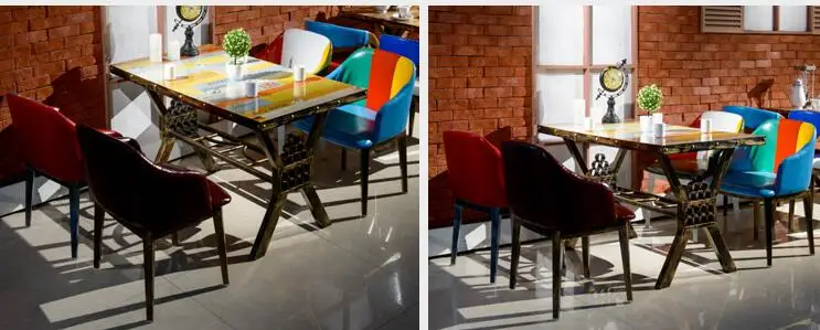 Американский стиль обеденный стул тема стул отдельных стул гладить искусства стул пользовательские бар отеля стул