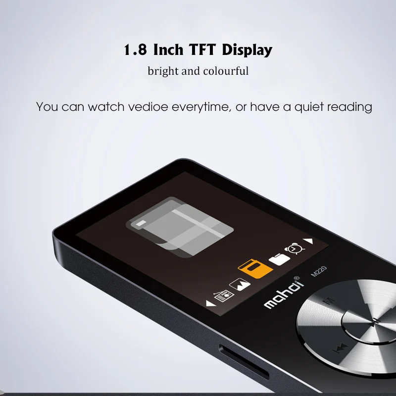 Mahdi M220 HIFI MP3 плеер алюминиевый Портативный цифровой аудио 8 Гб 1 экран Встроенный