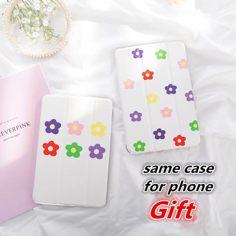 

Simple Flower Magnet Flip Cover case For iPad Pro 9.7 Air 10.5 11 10.2 12.9 2019 Mini 2 3 4 5 Tablet Case For ipad 9.7 2017 2018