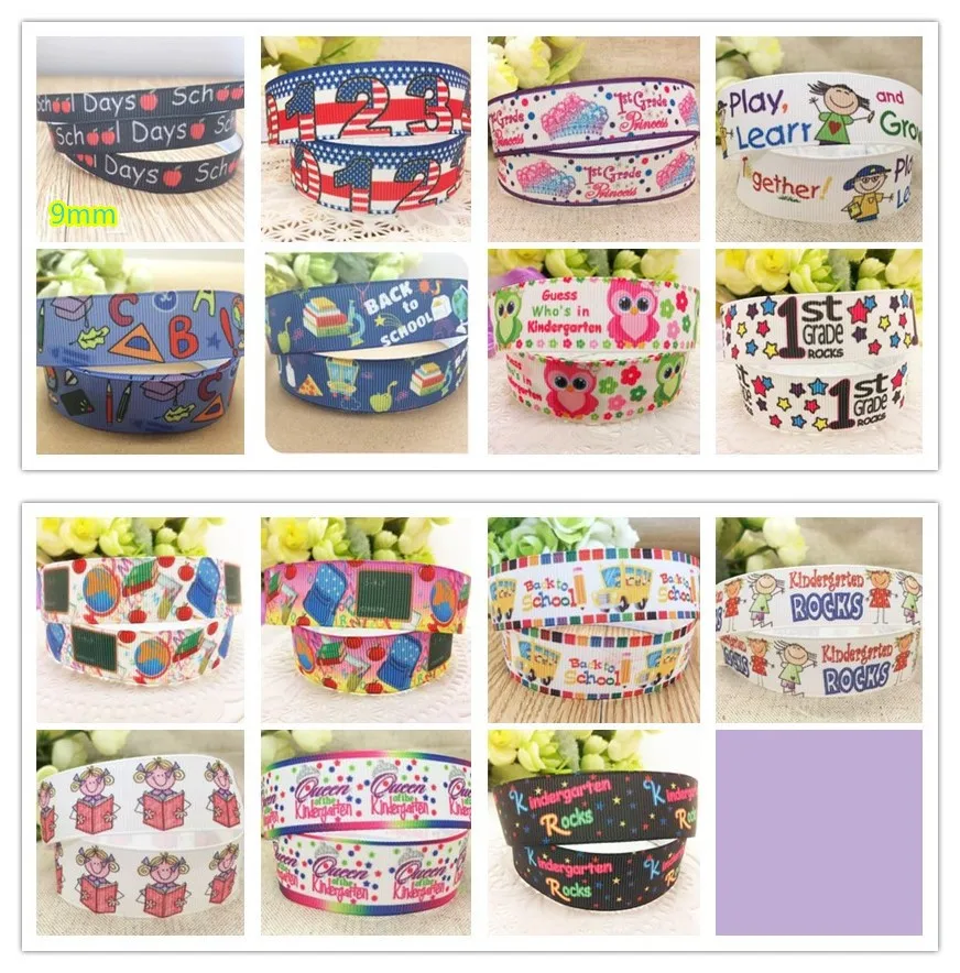 Grosgrain Ribbon 7//8/" /& 1.5/" Cute Printed FREE SHIPPING