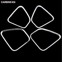 Дверной стикер ABS пластик внутри аудио говорящая звуковая крышка кольцо Круглый Светильник отделка 4 шт./компл. для Mitsubishi Outlander