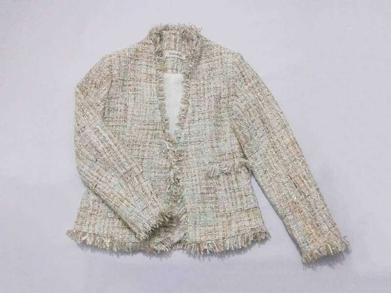 Женская юбка костюм Профессиональный твидовый пиджак+ юбка весна / осень / зима женская куртка женская 2 шт юбка костюм