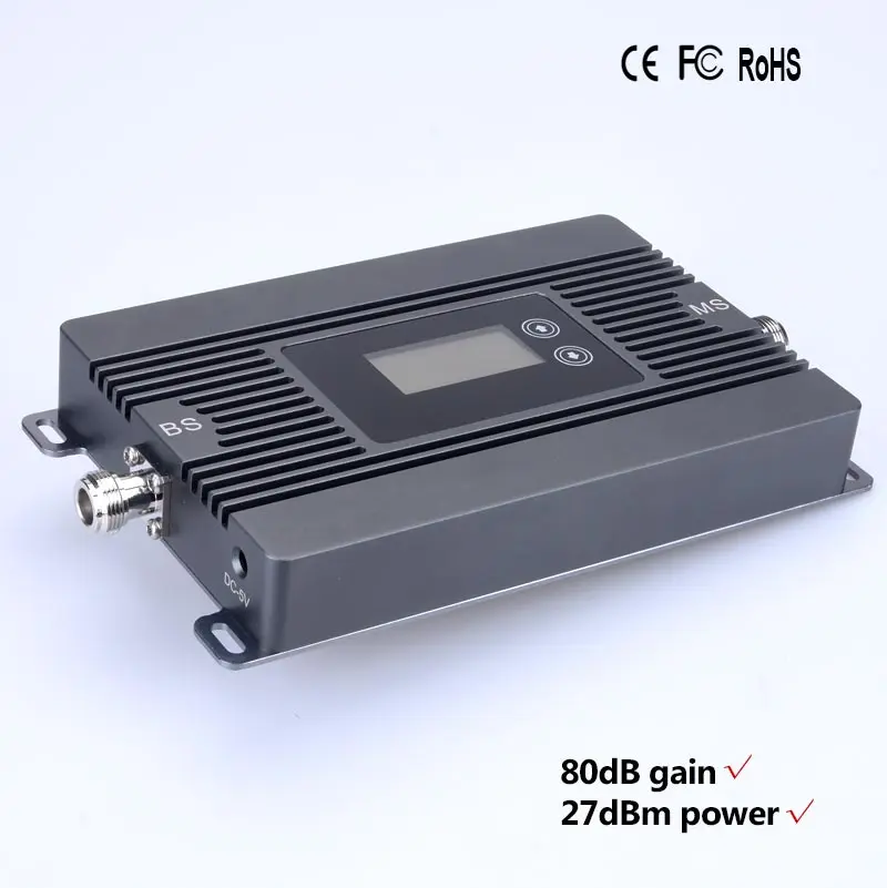High Power mini 900mhz GSM 2G mobile signal booster 80dBi signal repeater 2g gsm cellular signal amplifier kit with LCD display