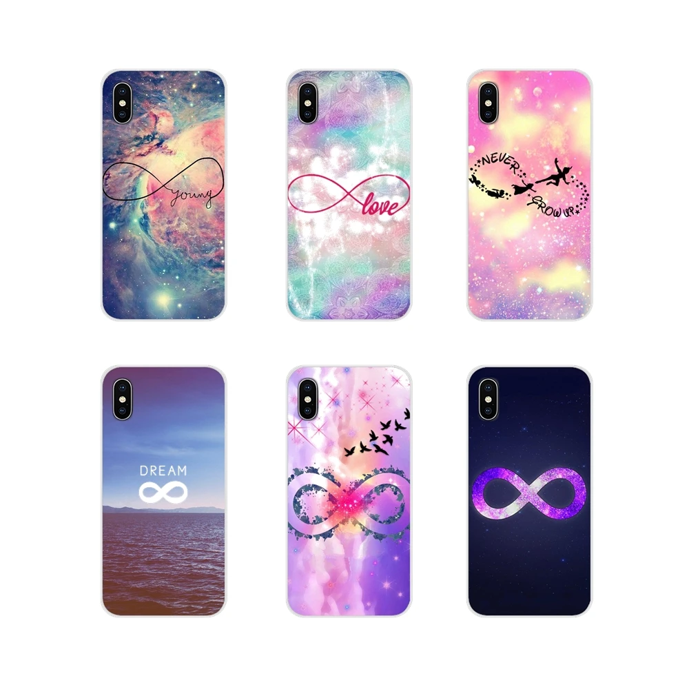 Для Apple iPhone X XR XS MAX 4 4S 5 5S 5C SE 6 6S 7 8 Plus ipod touch Infinity Фиолетовое небо аксессуары чехлы