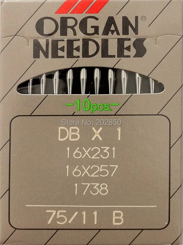 

Japanese Original Organ Brand Needles DBX1,75/11 B,20Pcs/Lot,For Simple Lockstitch & Computerized Lockstitch Sewing Machines