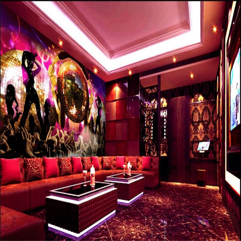 

beibehang swing dance nightclub ktv decorative background papel de parede 3d wallpaper wall papers home decor papel wall