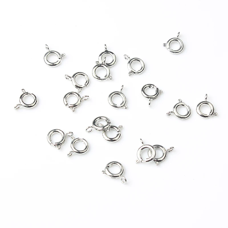 

Lan li 50pcs 6/7mm spring buckle accessories DIY accessories men and women bracelet, necklace, ankle chain necklace buckle