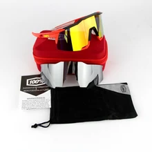 2017 SpeedCraft 100% Marca Deportes Al Aire Libre Gafas de Sol de Bicicletas Bici de La Motocicleta Gafas Ciclismo Gafas Gafas 2 lente YH08