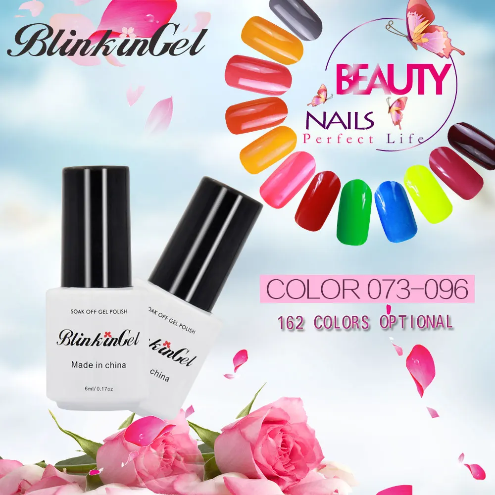 

BlinkinGel 1pcs Multi Color Nails Gel UV Colors Neon Nail Polish Normal Nail Art Polish Glow in the Dark Nail Polish Resin 6ml