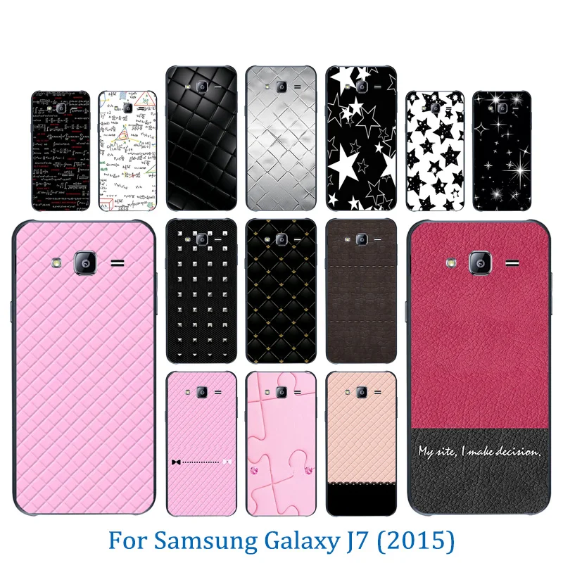 For Samsung Galaxy J7 2015 J700H J700F J700 SM-J700F Coque Soft Silicone Slim Colorful Pattern Phone Case Matte Protection Shell |