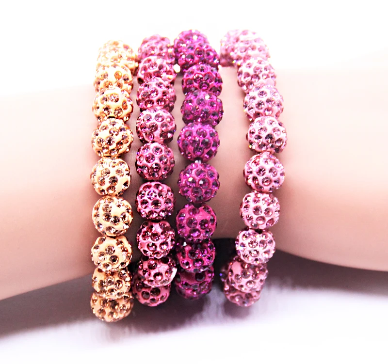 Женский браслет Shambhala классический из глины ручной работы 20 шаров бусин|fashion jewelry