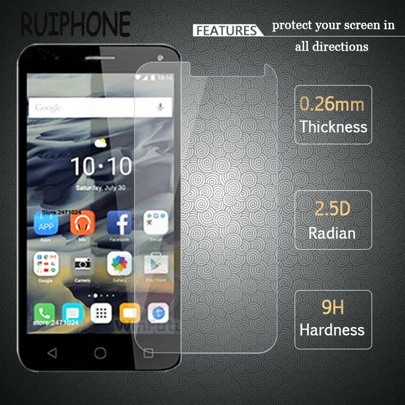 RUIPHONE для Alcatel POP 4 5051D закаленное стекло 0 26 мм 2.5D 9H Защитная пленка One Touch Pop 5 0&quot |