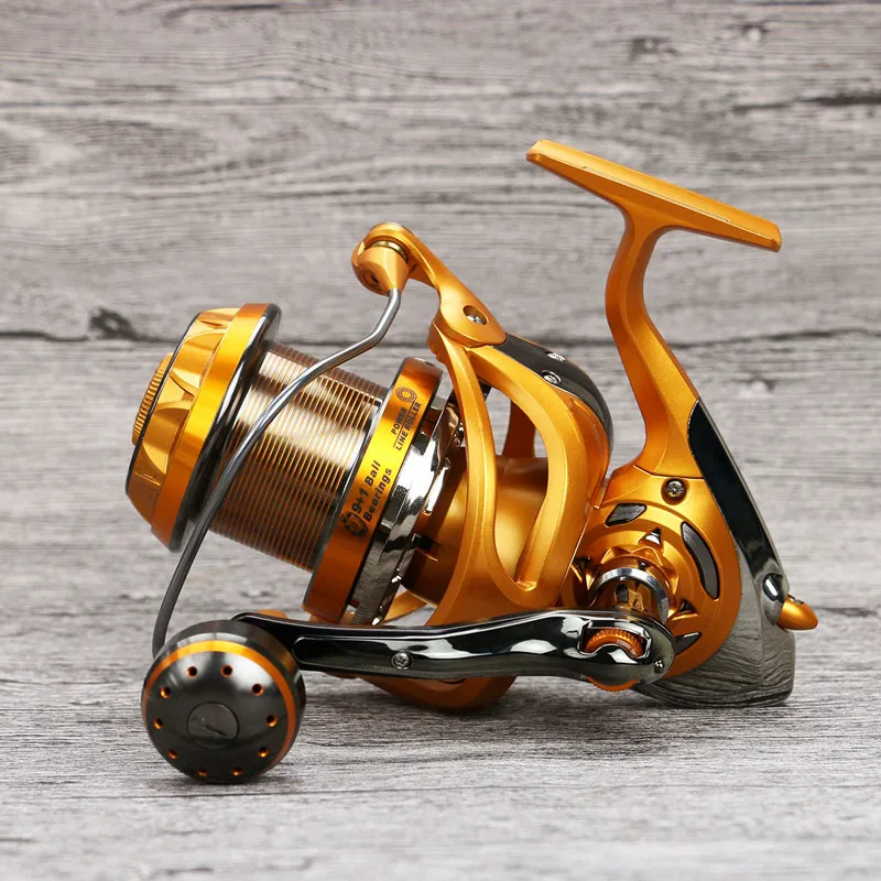 Yumoshi WF4000-9000  Spinning Fishing Reel 10 Bearing Balls 400-9000 Series Spinning Reel Boat Rock Fishing Wheel