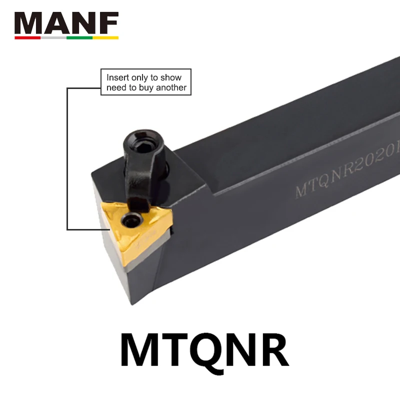 MANF подвергая механической обработке 20 мм 16 MTQNR 1616H16 держатель токарного