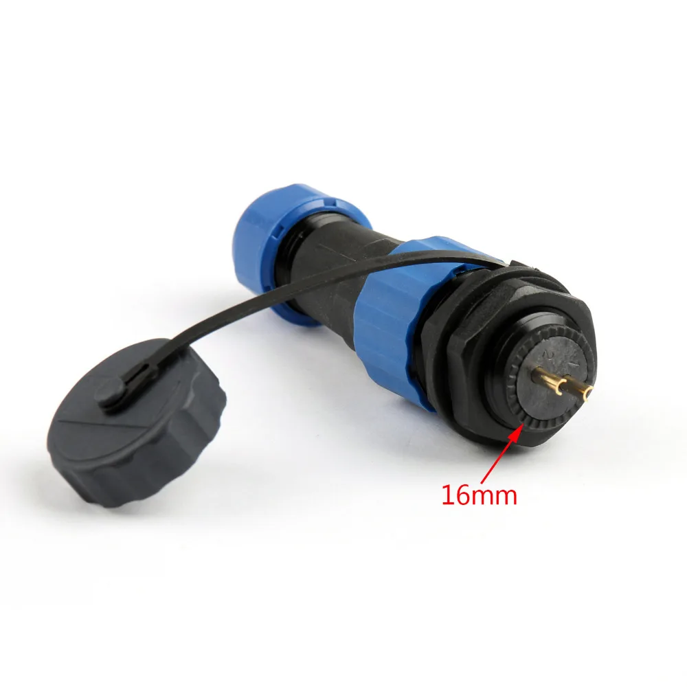 

Areyourshop SP16 Series 2Pin/3Pin/4Pin/5Pin IP68 Circular Cable Plug Jack & Socket Connector with Wa